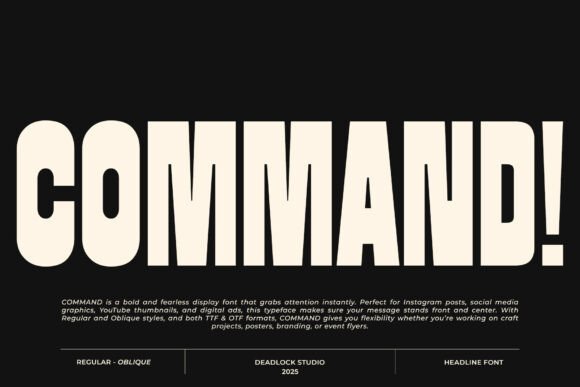 Command Font: Unleashing Bold Visual Authority