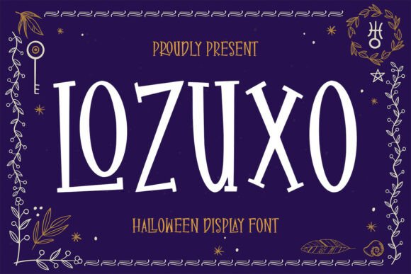 Lozuxo: The Halloween Font That Brings Spooky Charm to Your Designs