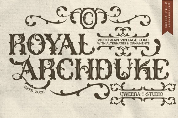 Royal Archduke: A Victorian Vintage Font for Modern Design