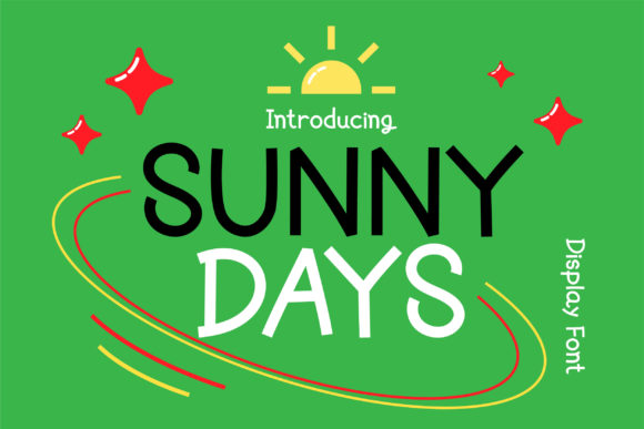 Sunny Days: A Font to Brighten Your Creative Projects